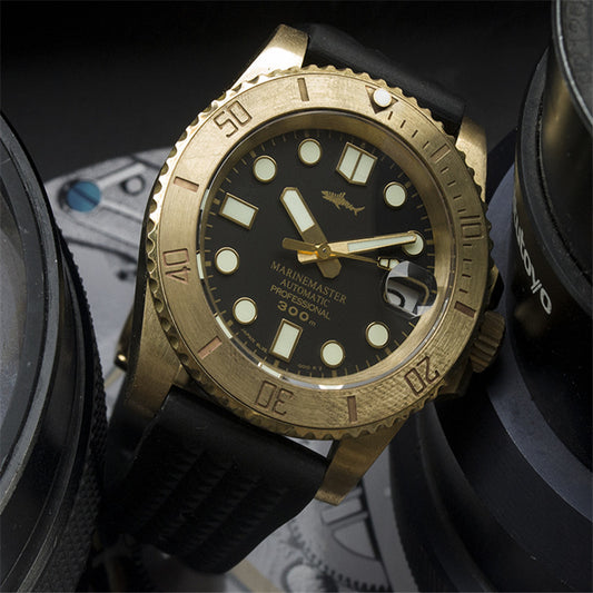 Reloj de Buceo Vintage Bronce Ghost – Sumergible Profesional