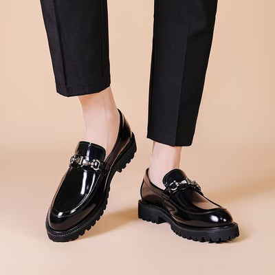Zapatos Gommino con Hebilla Horse Street en Cuero Japonés Pulido para Hombre - Image 18