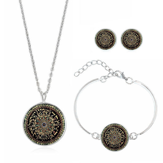 Collar Mandala Floral con Piedras Preciosas - Image 17