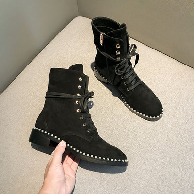 Botas Martin con Cordones Estilo Británico para Mujer - Otoño - Image 7