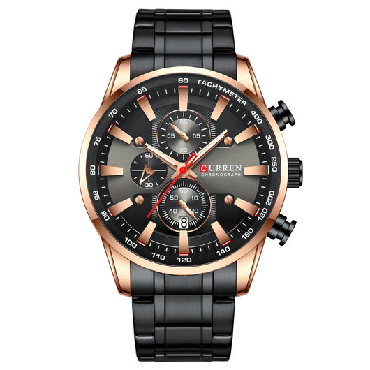 Reloj de Pulsera Hombre Cuarzo Resistente al Agua Seis Esferas - Image 2