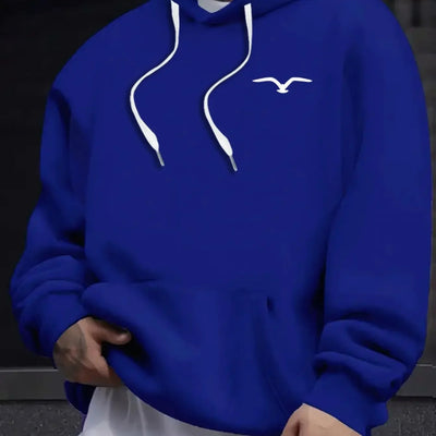 Sudadera Casual con Estampado de Aves para Hombre - Image 7