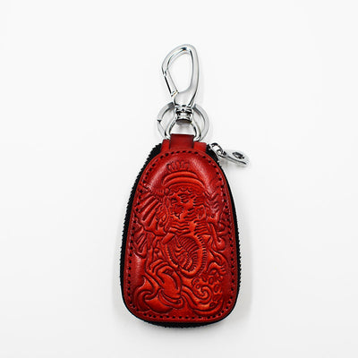 Estuche de Cuero para Llaves Estilo Retro - Colgante para Cintura - Image 11