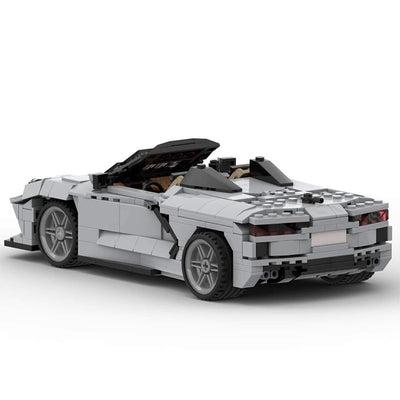 Set de Construcción Chevrolet Corvette C8 Descapotable - Bloques MOC 35066 - Image 9