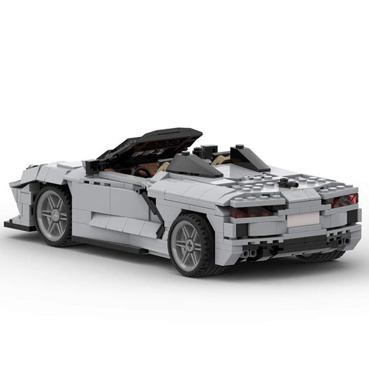 Set de Construcción Chevrolet Corvette C8 Descapotable - Bloques MOC 35066 - Image 9