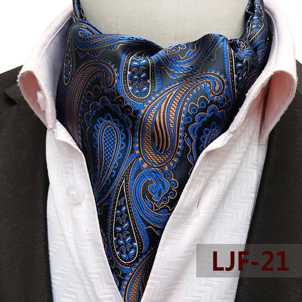 Bufanda Jacquard de Poliéster Estilo Británico para Hombre