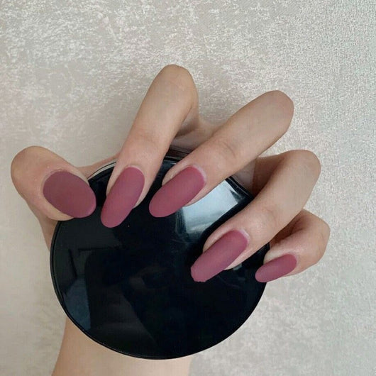 Uñas Postizas Trapecio Alargadas Pato Mandarín Oscuro - Image 4