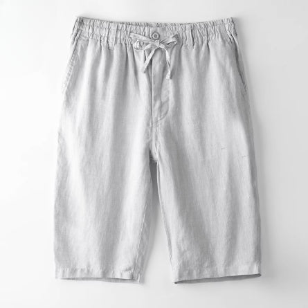 Shorts de Lino Casuales Holgados para Playa Hombre - Image 6