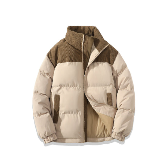 Abrigo Acolchado de Cuello Alto con Contraste - Unisex - Image 5
