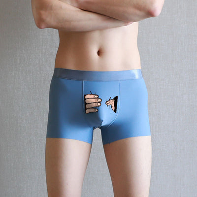 Bóxers para Hombre de Seda de Hielo para Verano - Estilo Simple y Creativo - Image 32