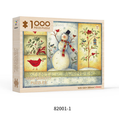Puzzle de Madera para Adultos 1000 Piezas Formas Especiales Navidad Personalizado Juguete Educativo - Image 22