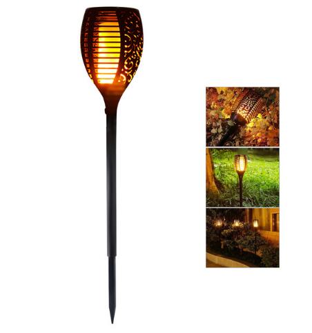Antorcha Solar LED con Efecto Llama Parpadeante IP65 para Jardín - Image 3