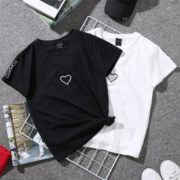 Playera Estilo Hong Kong para Mujer con Estampado Love