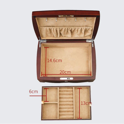 Joyero de Madera Retro Multicapa - Organizador de Joyas Elegante - Image 3