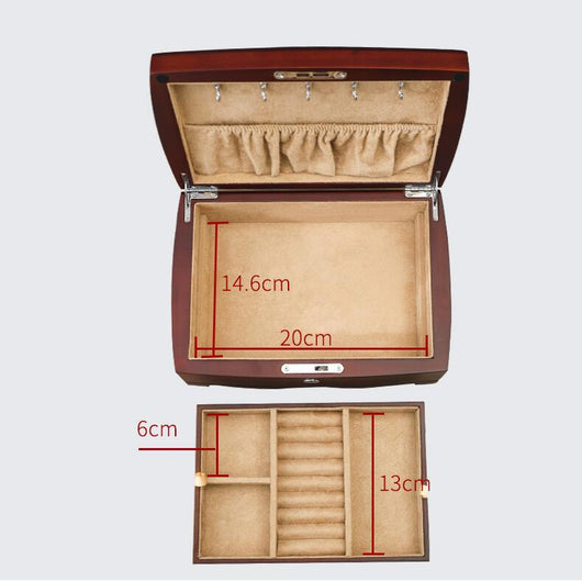 Joyero de Madera Retro Multicapa - Organizador de Joyas Elegante - Image 3