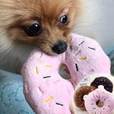 Juguete Vocal Peluche Dona para Mascotas
