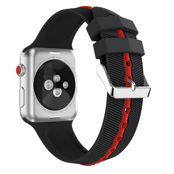 Pulsera Deportiva de Silicona con Diseño de Flecha Bicolor