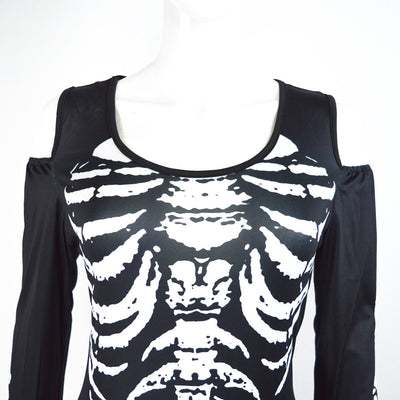 Disfraz Sexy Halloween Calavera - Diseño Hombros Descubiertos - Image 10