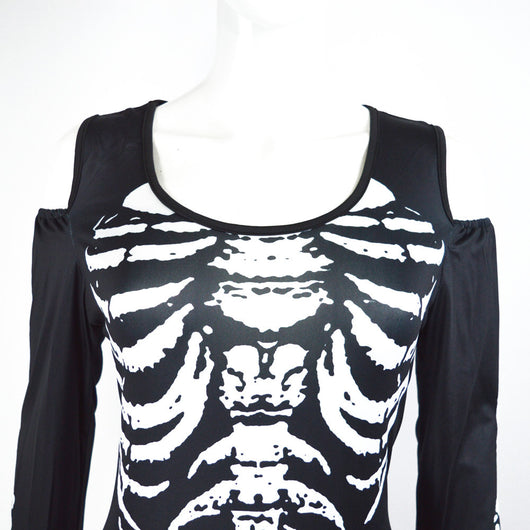 Disfraz Sexy Halloween Calavera - Diseño Hombros Descubiertos - Image 10