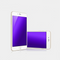 Protector de Pantalla Fibra de Carbono Violeta iPhone 7 Plus - Cristal Templado 3D