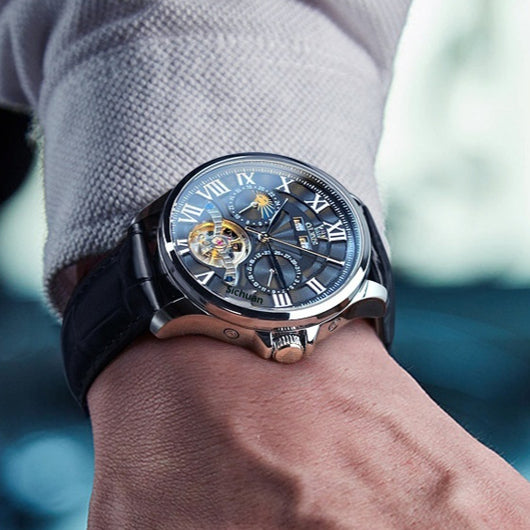 Reloj Automático Calendario Doble Elegancia Empresarial para Hombre - Image 10