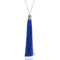 Colorful ethnic Estilo necklace Plateado sapphire