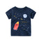 Camiseta Infantil con Estampado de Cohete