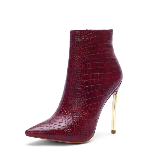 Botas Tobilleras de Tacón Alto Puntiagudo para Mujer - Image 5