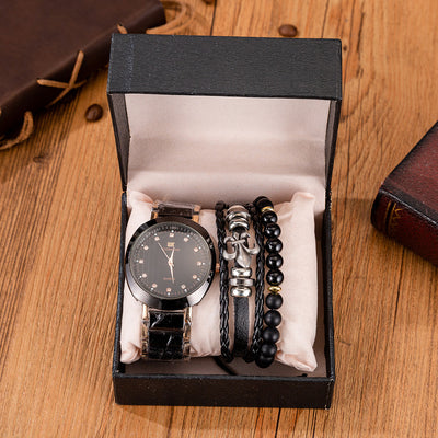 Conjunto de Pulsera con Reloj de Acero Inoxidable y Cuarzo - Image 8