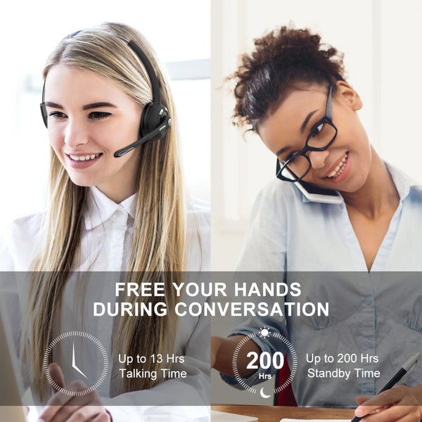 Auricular Bluetooth Inalámbrico para Atención al Cliente con Micrófono