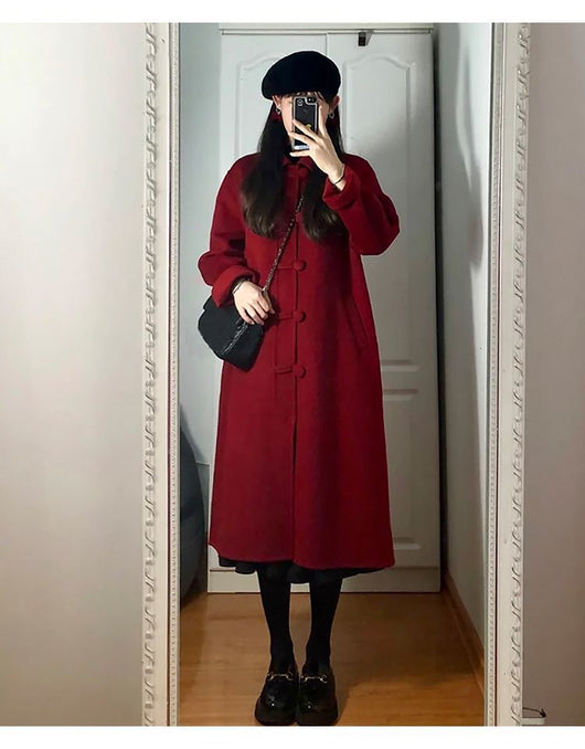 Abrigo de Lana Estilo Hepburn Petite de Largo Medio - Image 12