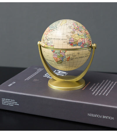 Globo Terráqueo Giratorio 360° con Océanos - Diseño Educativo