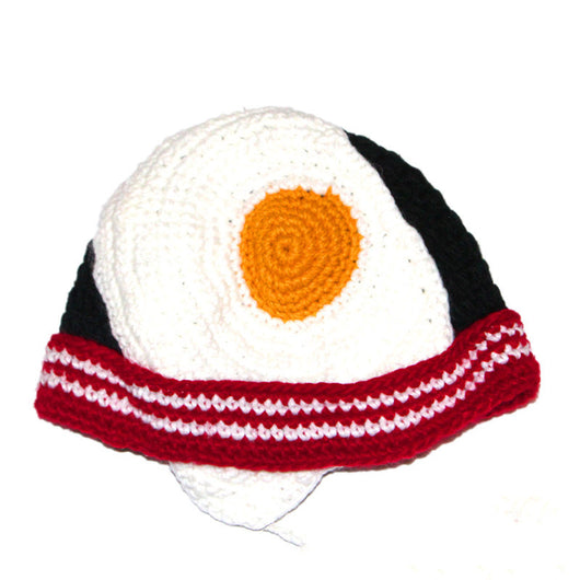 Gorro Tejido a Mano Huevo Divertido para Fiestas Invernales - Image 4