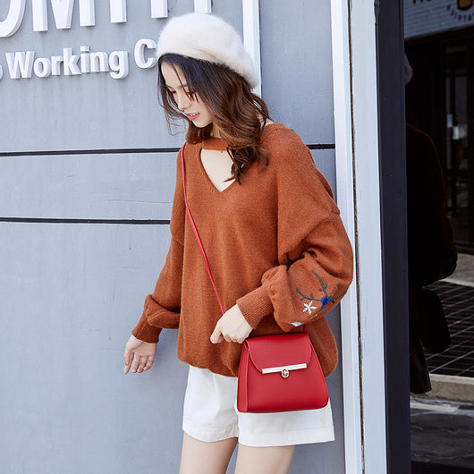 Bolsa de Hombro Cuadrada PU - Cartera Diagonal Compacta para Móvil