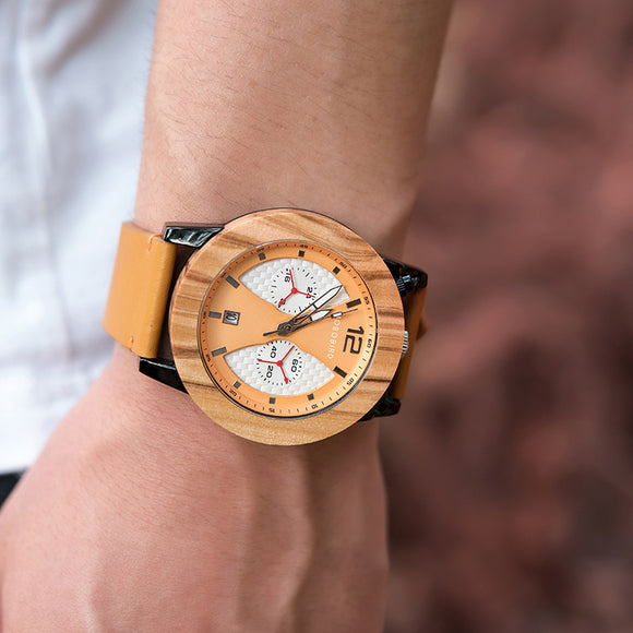 Reloj de Cuarzo Madera Minimalista para Jóvenes