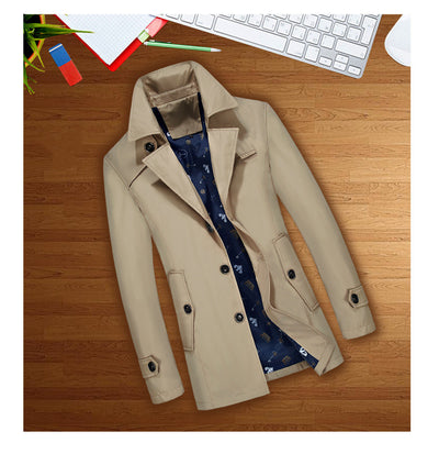 Chaqueta Delgada Slim Fit Coreana para Hombre Talla Grande - Image 12