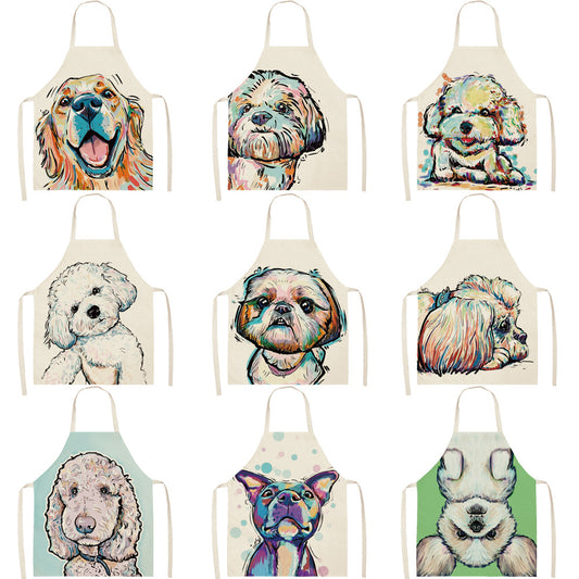 Delantal Dacron Estampado Serie Animales Perro - Image 2