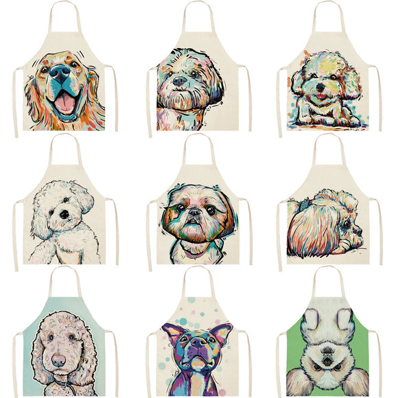 Delantal Dacron Estampado Serie Animales Perro