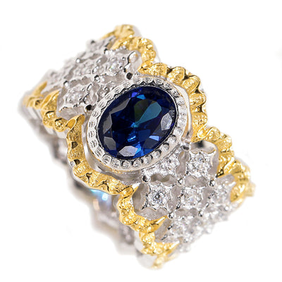 Anillo de Circón Hueco Elegante - Image 5