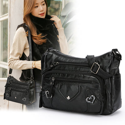 Bolso Bandolera de Lujo Versátil con Diseño Multicapas Espacioso - Image 4
