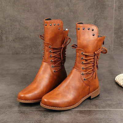 Botas Mujer con Cordones Laterales Estilo Caballero - Image 8