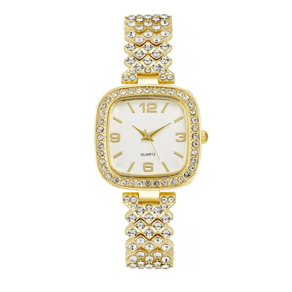 Reloj de Pulsera Cuadrado Diamante para Mujer - Lujo y Elegancia