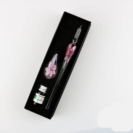 Set de Pluma Sumergible con Flor de Cristal Elegante - Image 10