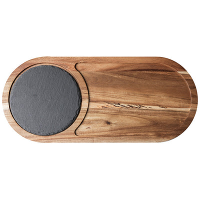 Bandeja de Madera con Base de Roca Natural - Image 5