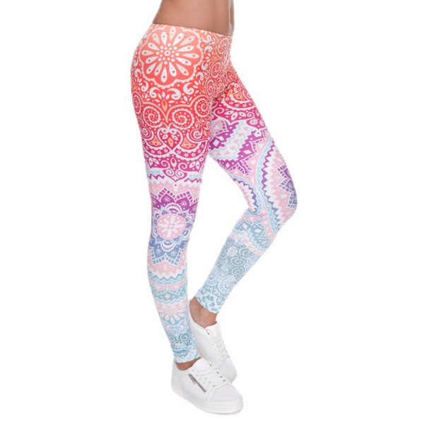 Leggins Yoga Estampados con Estiramiento Máximo para Mujer