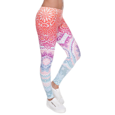 Leggins Yoga Estampados con Estiramiento Máximo para Mujer