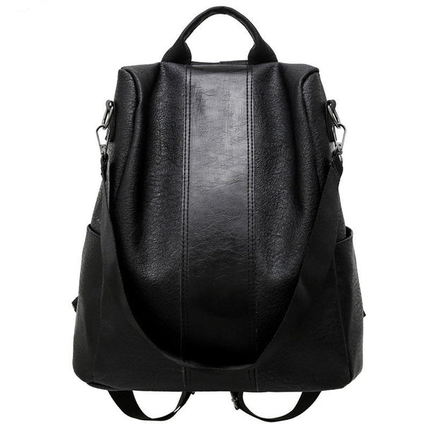 Mochila de Gran Capacidad en Colores Sólidos para Mujer - Image 6