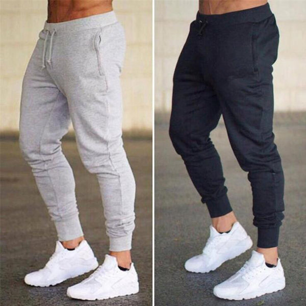 Pantalones Deportivos Fitness para Hombre - Diseño Liso y Cómodo