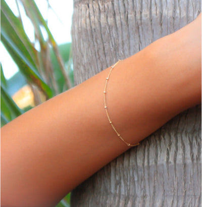 Pulsera de cadena con cuentas de cobre - Image 6