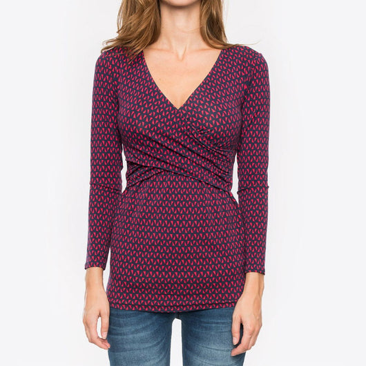 Blusa Escote Profundo con Estampado y Mangas Largas - Image 28